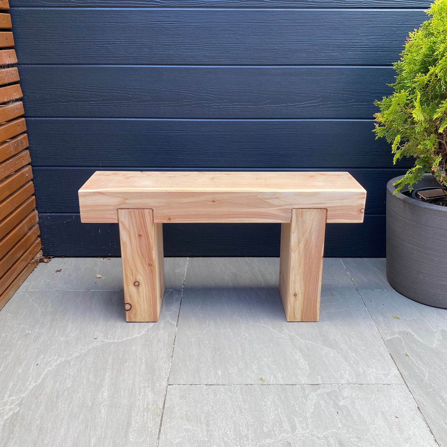 Handmade Larch Sleeper Garden Bench