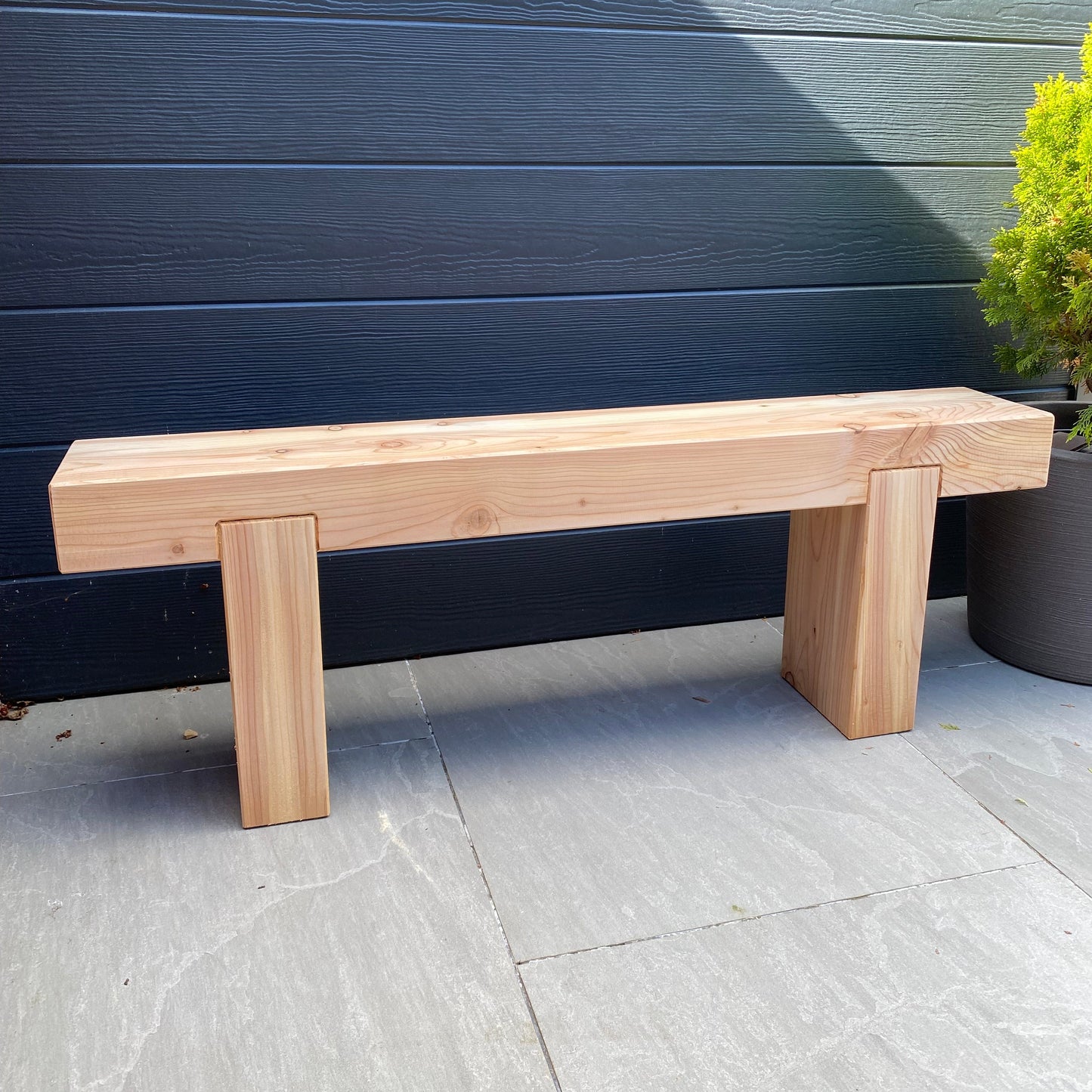 Handmade Larch Sleeper Garden Bench