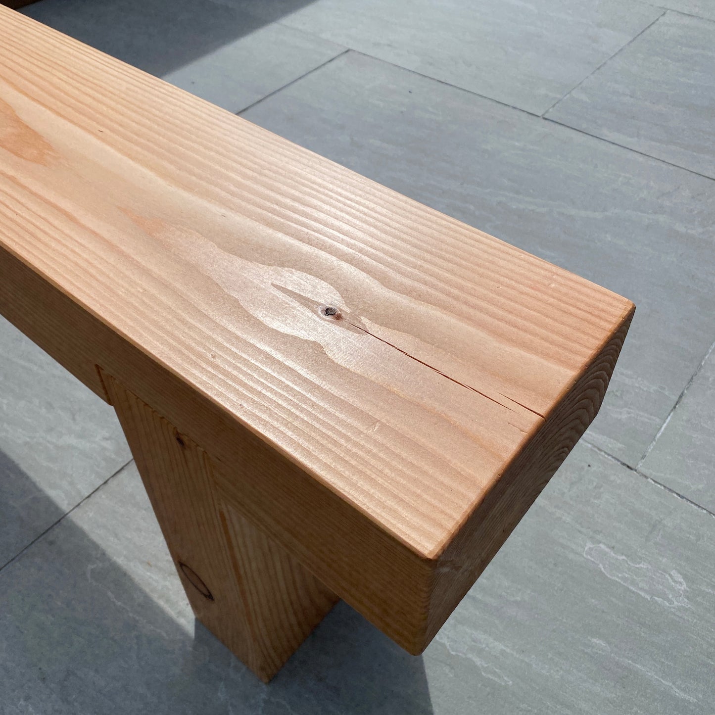 Handmade Larch Sleeper Garden Bench