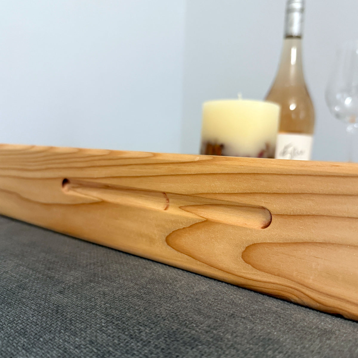 Larch Ottoman Serving Tray